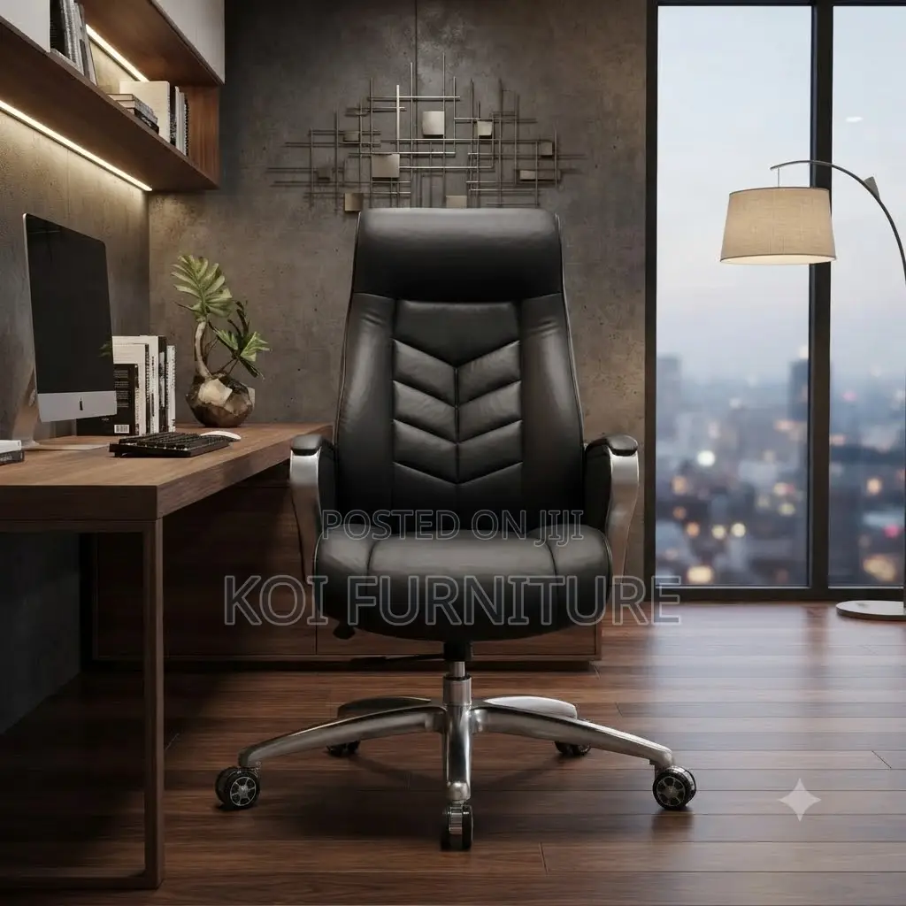 Office Chairs; Executive CEOs High Back Office Leather Chair
