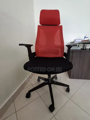 High Back Chair in Red