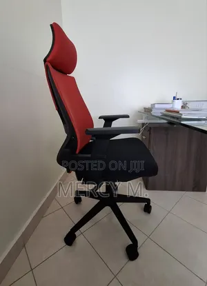 High Back Chair in Red