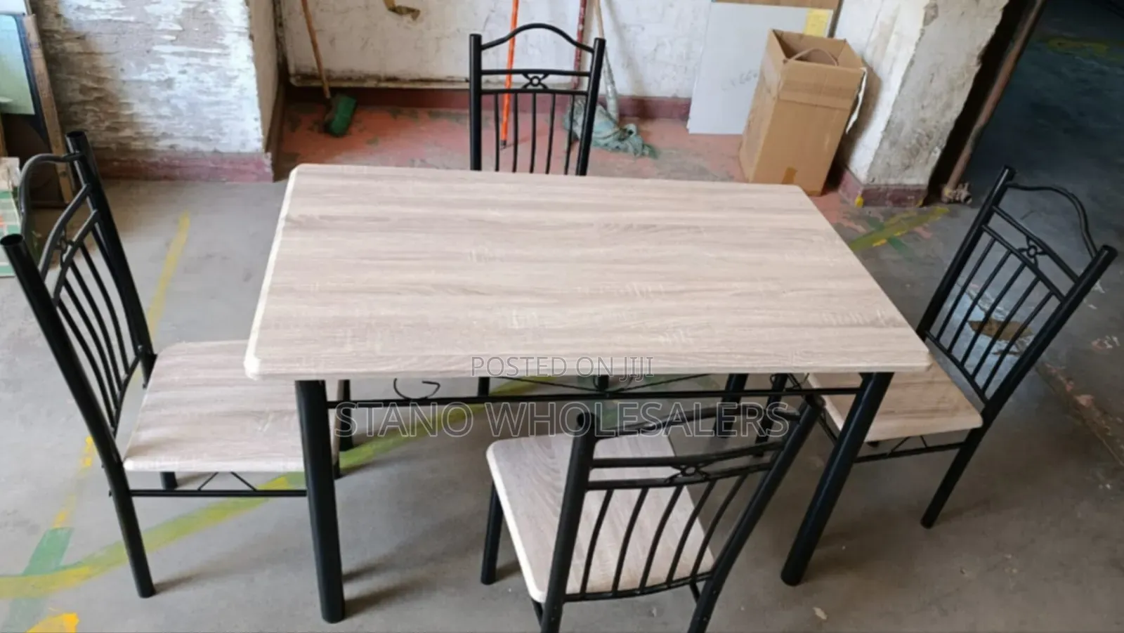 Excellent Wooden 4 Sitter Dinning Table