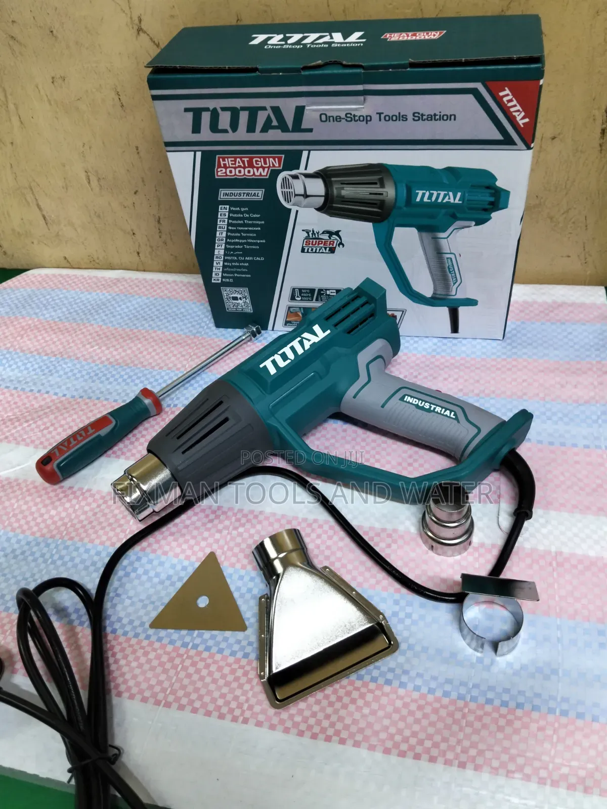 Water Sealing Machine Total Heat Gun 2000 Watts With Set Accessories