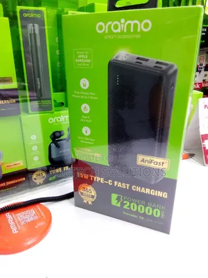 Powerbank 20000mah 15 Watts With Free Type C Cable