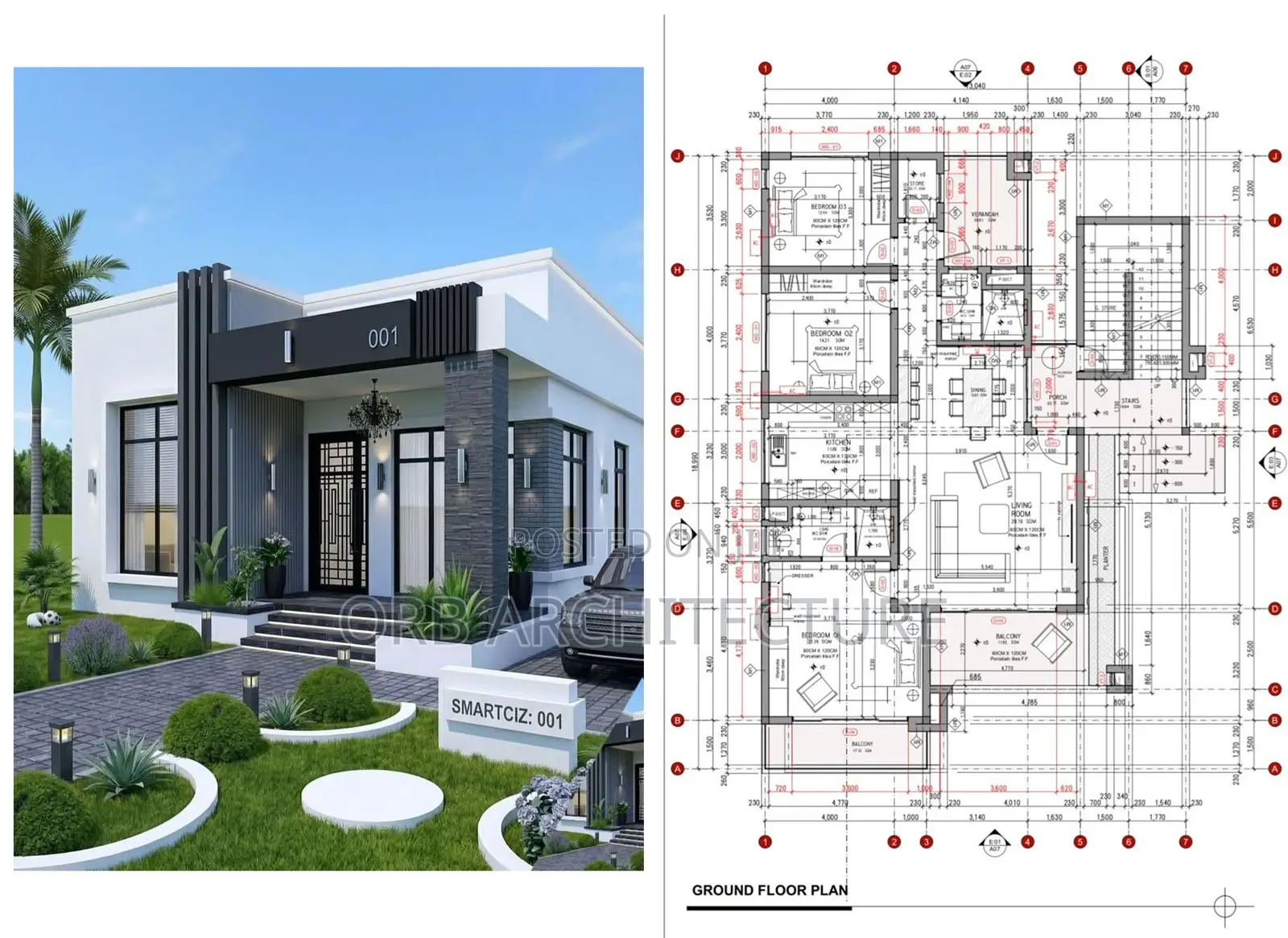 Flat Roof House Design