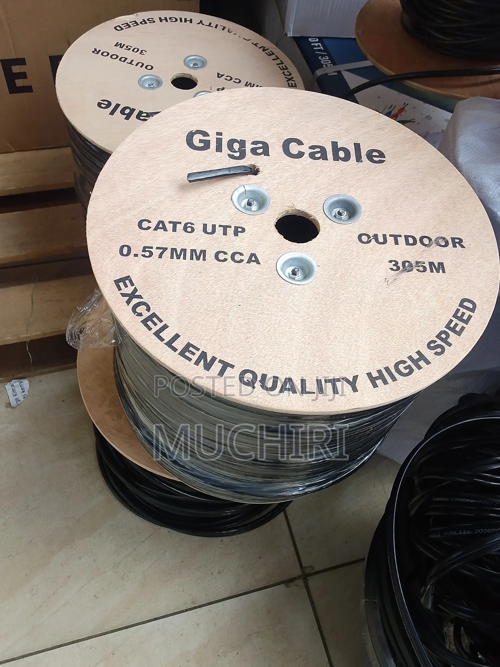 CAT6 Giga Outdoor Cable for CCTV Cameras and Network Systems