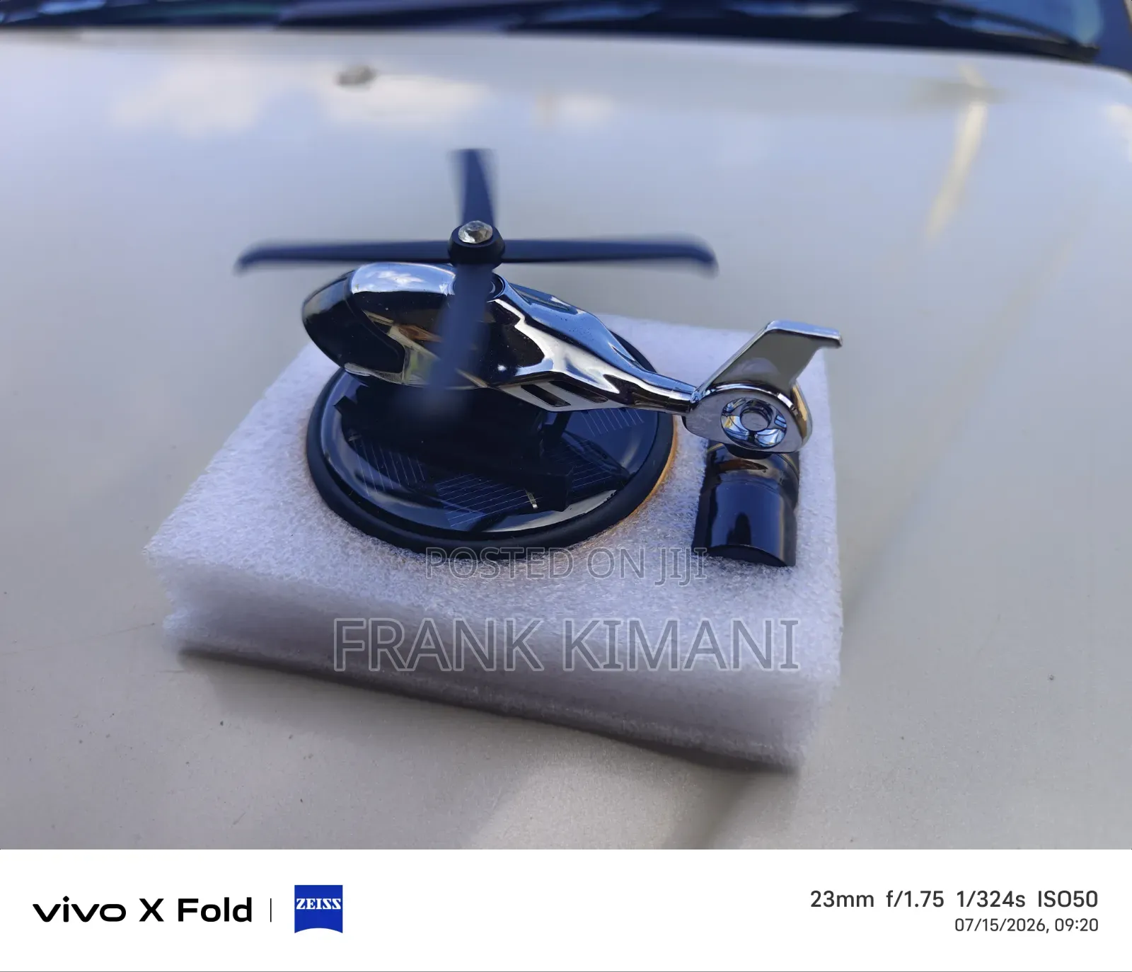 Helicopter Car Perfume Solar