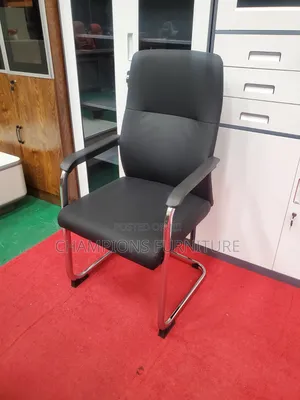 Black Leather Cantilever Boardroom/Office Chair