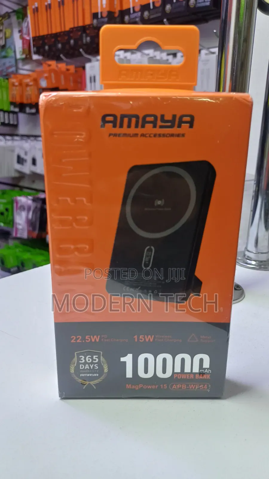 Amaya 10000mAh Portable Wireless Power Bank 22.5W Fast Charge