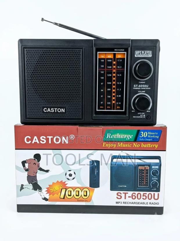 Caston ST-6050U Rechargeable 3-Band Radio With USB MP3 Player.