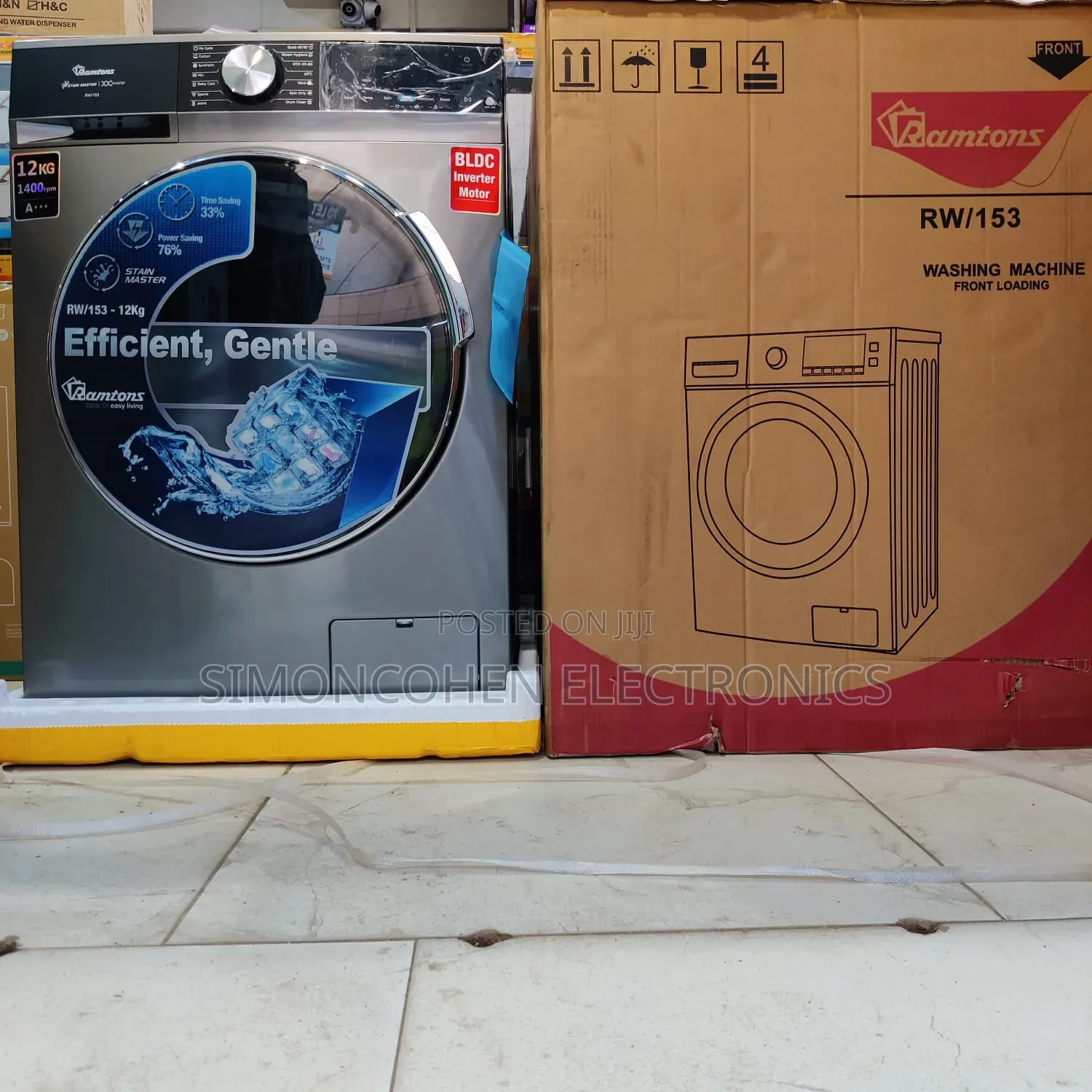 Ramtons Front Load Fully Automatic Wash and Spin With Childlock