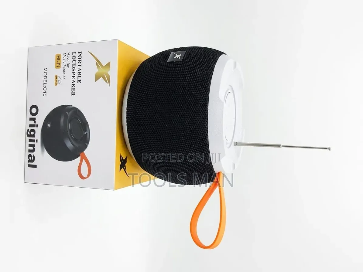 Model C15 Portable Hi-Fi Wireless Speaker With FM Radio.