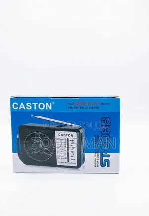 Caston ST-608B High Sensitivity 4-Band FM/MW/SW Portable Radio.