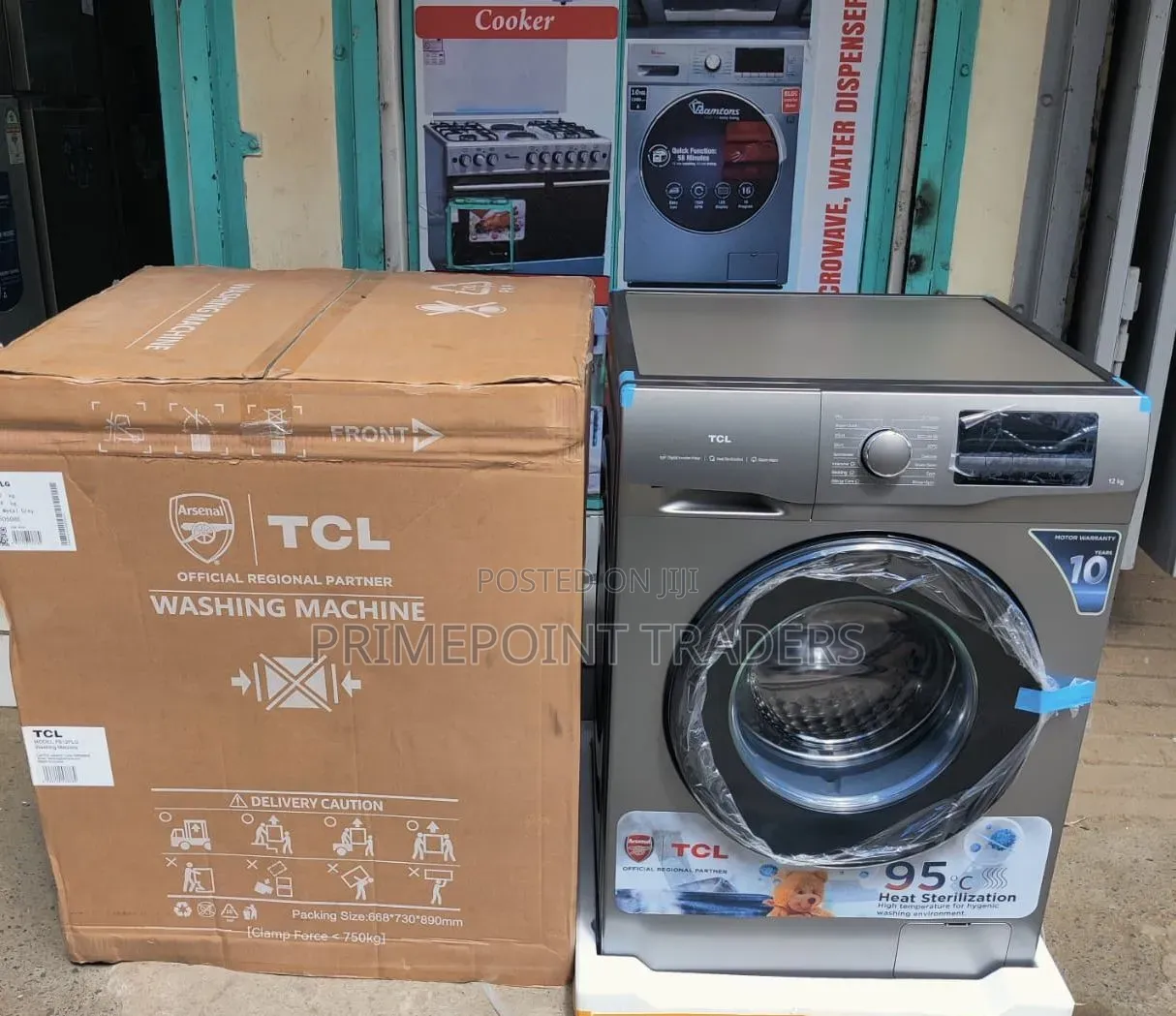 TCL Wash and Dry Washing Machine Front 10/7 C7110WDG Quick Wash Cu