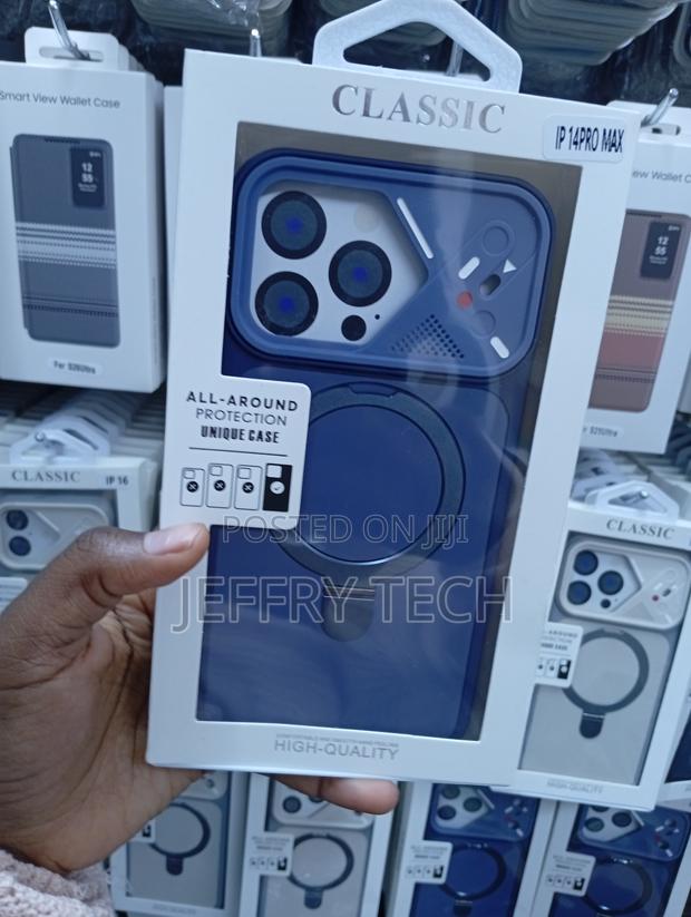 iPhone 14 Pro Max Blue Classic Brand Case - main view