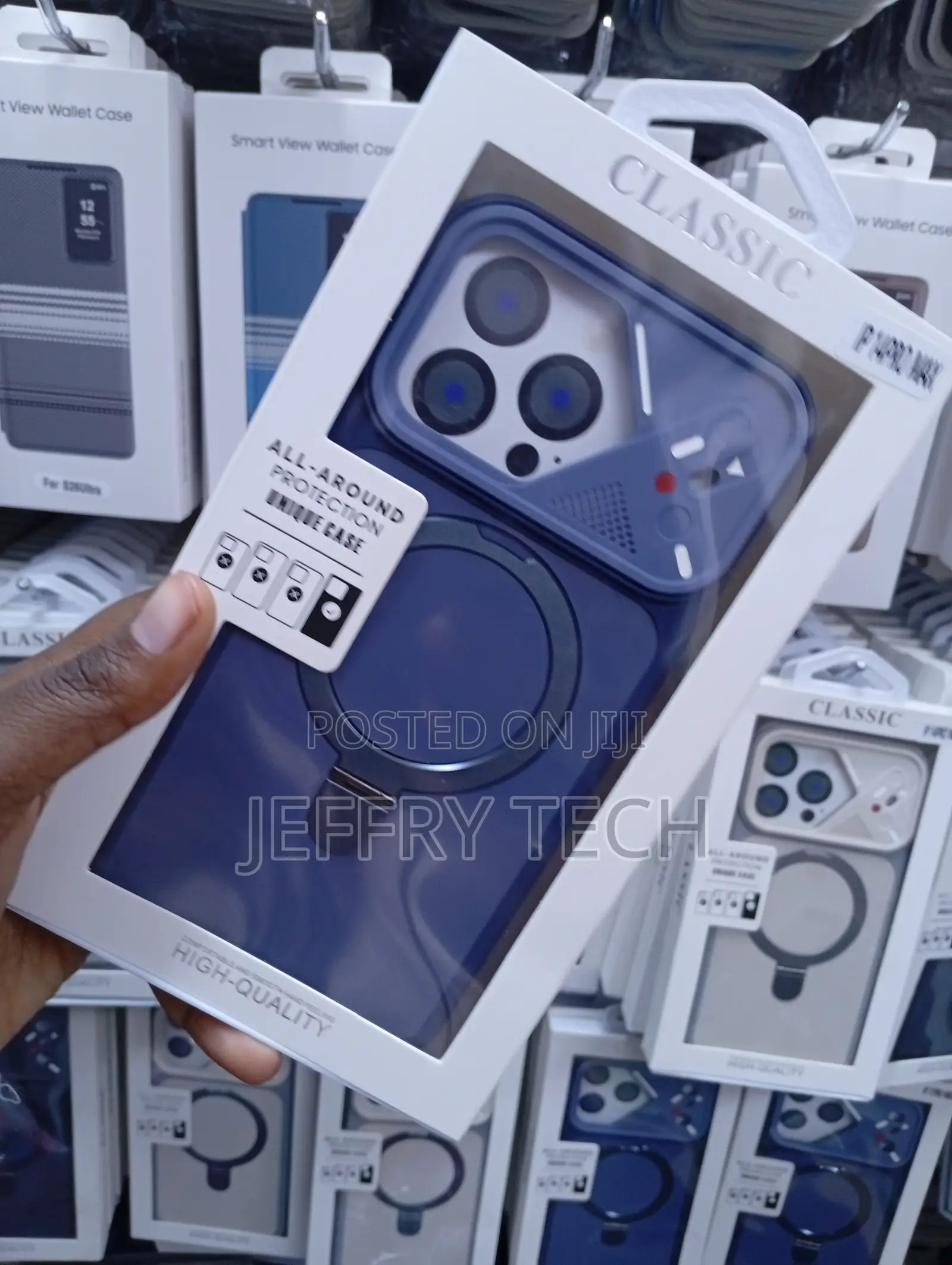 iPhone 14 Pro Max Blue Classic Brand Case