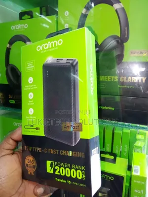 20000mah Oraimo Powerbank 4 Ports 15watts Portable