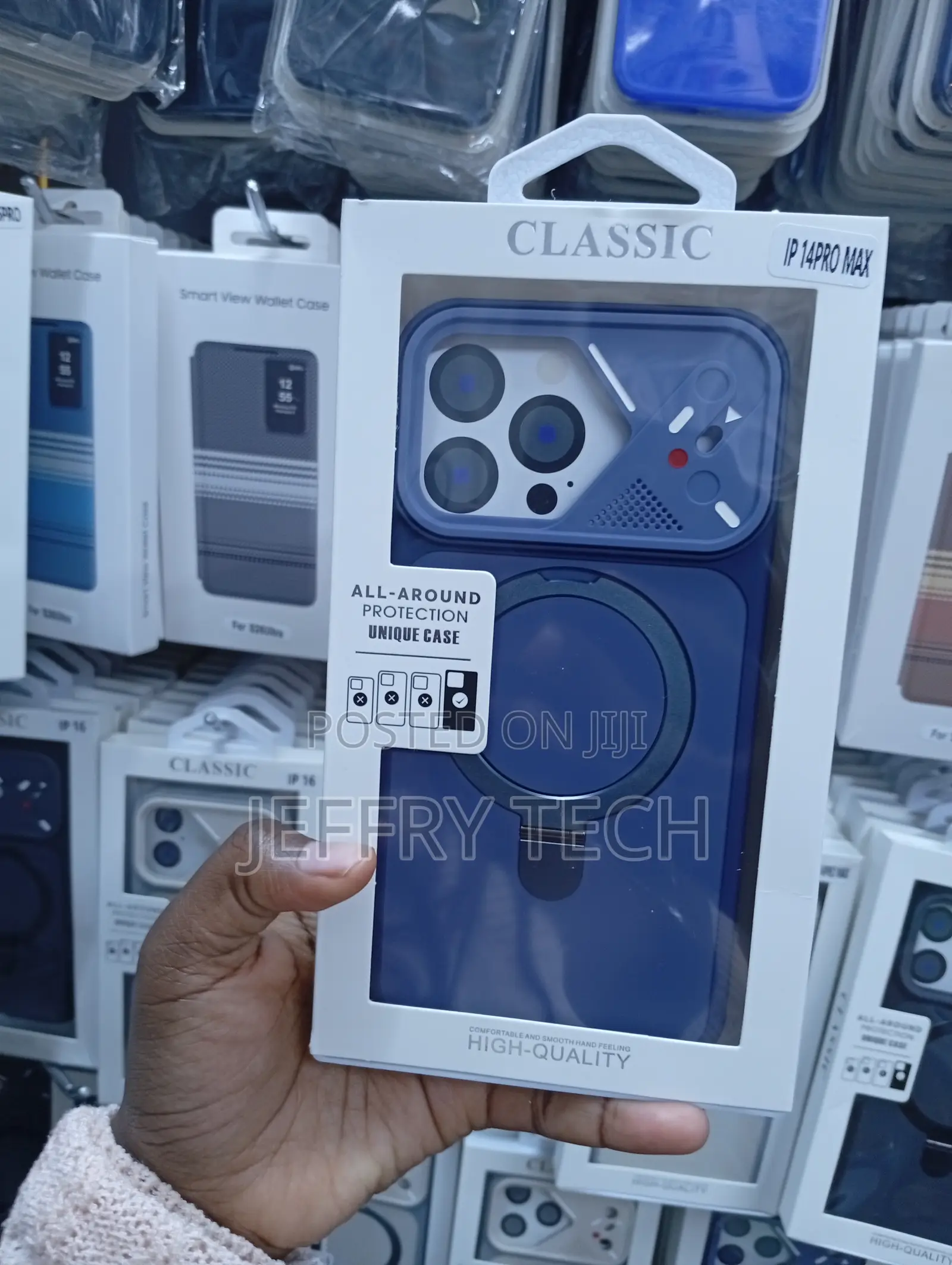 iPhone 14 Pro Max 2-in-1 Armor Magnetic Case With a Kickstand