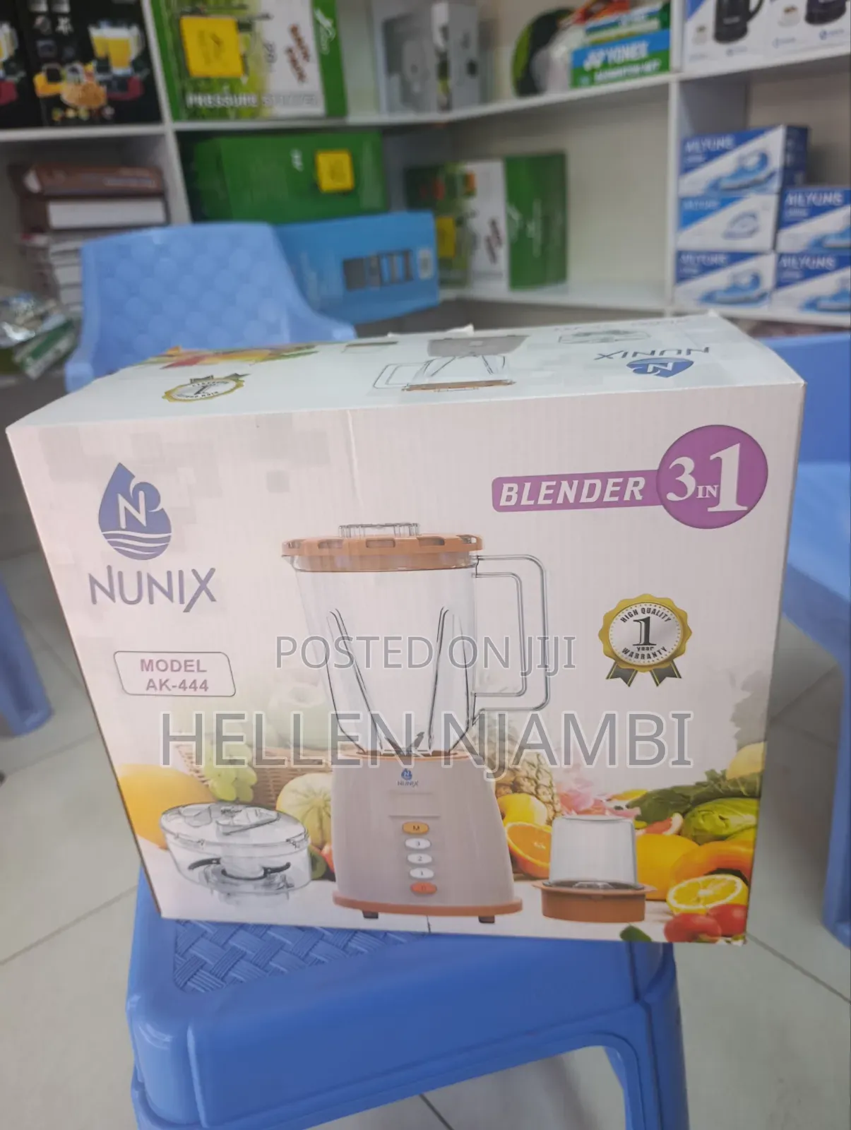 Nunix Ak-444 1.5l 350w 3-in-1 Blender