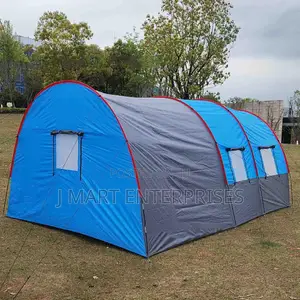 Tunnel Tent Large Family Camping Tents W/Bedroom, 5/13 People,3 in 1