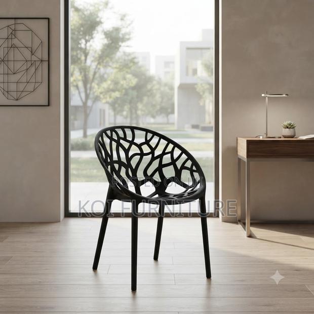 Dining Chair; Mid Backrerst Plastic Dining Chairs - thumbnail 2