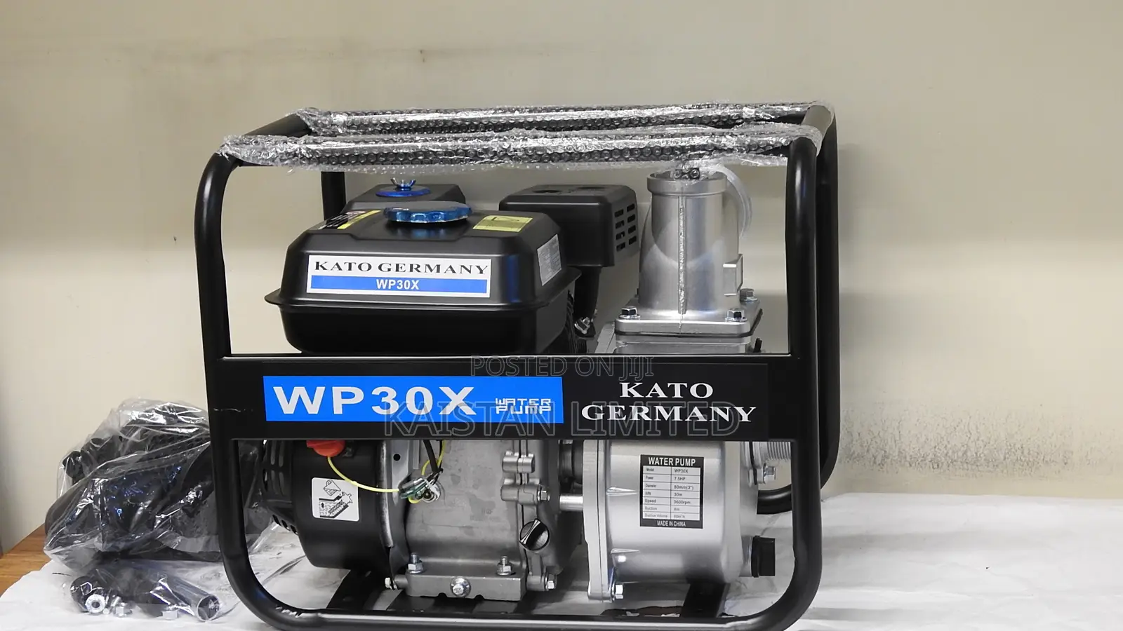 Kato Germany 3" Gasoline Water Pump – WP30X 7.5 HP (Brand New)