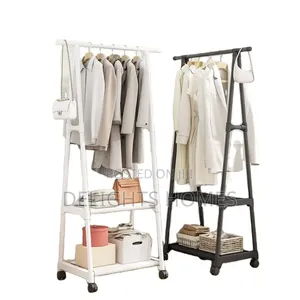 Indoor Triangular Coat Rack With Wheel_zaw