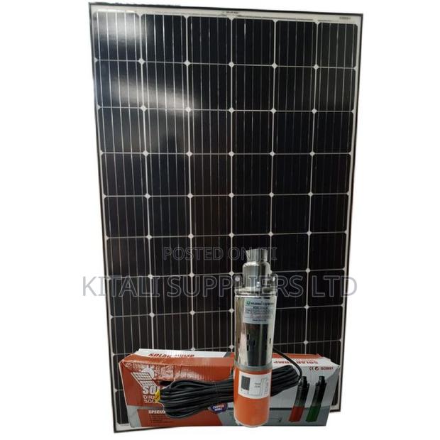 Rutan 24V Submersible Solar Water Pump With 350W Solarmax Panel – 50M