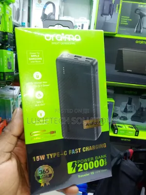 Oraimo Powerbank 20000mah 15watts, Power Display Torch