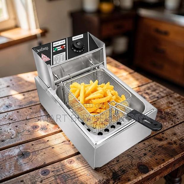 Fast Heating 4l/6l/10l Electric Single Tank Stainless Steel Deep Fryer