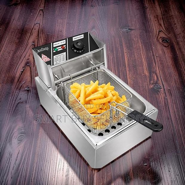 Space-Saving 4l/6l/10l Electric Single Tank Stainless Steel Deep Fryer