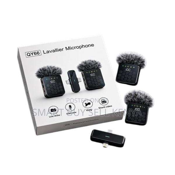 High- Fidelity 3 in 1 Dual Mics Wireless Lavalier Microphone