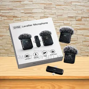 Studio-Quality 3 in 1 Dual Mics Wireless Lavalier Microphone