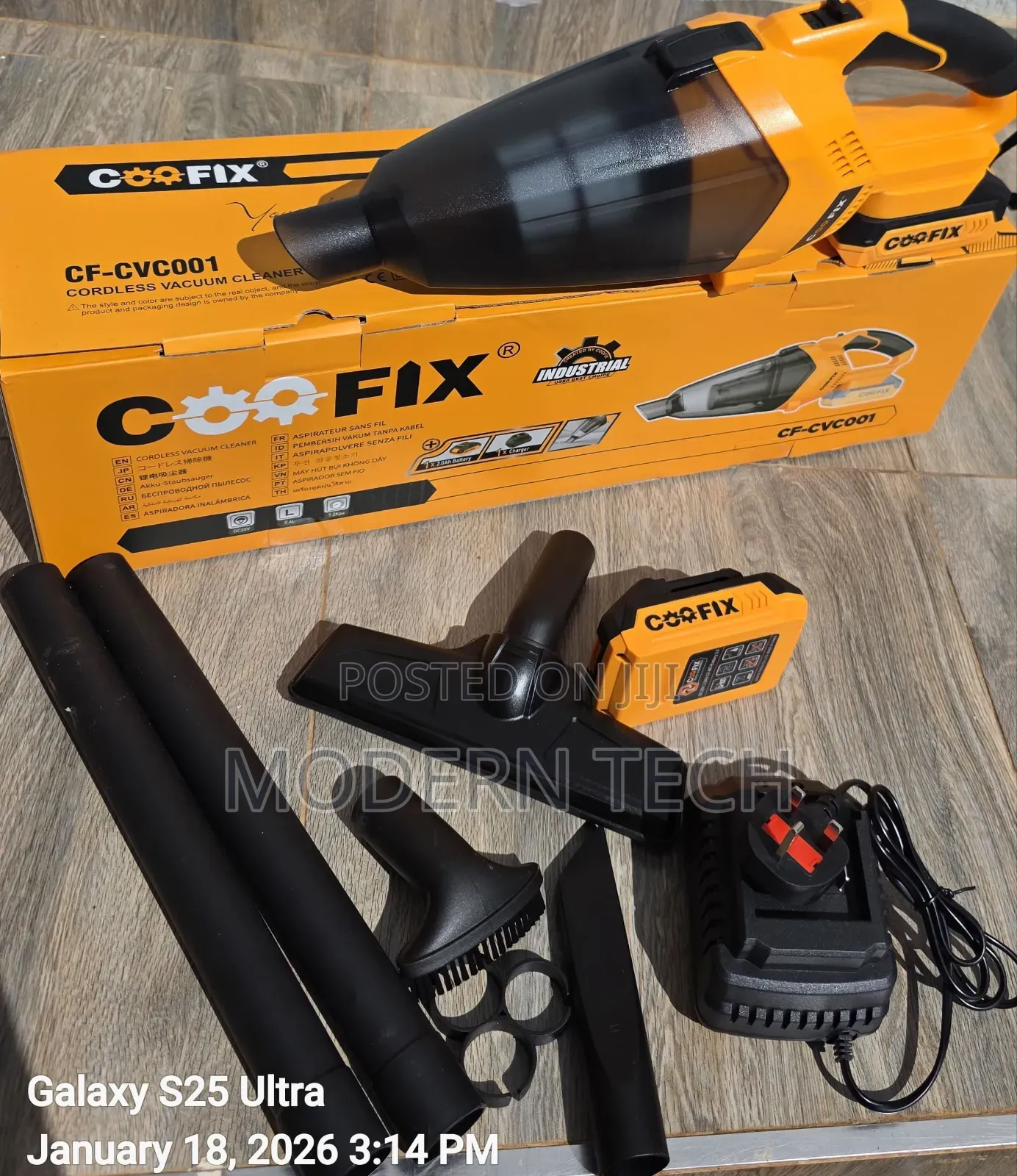 Coofix Cordless Vacuum Cleaner CF-CVC001 With Two Batteries