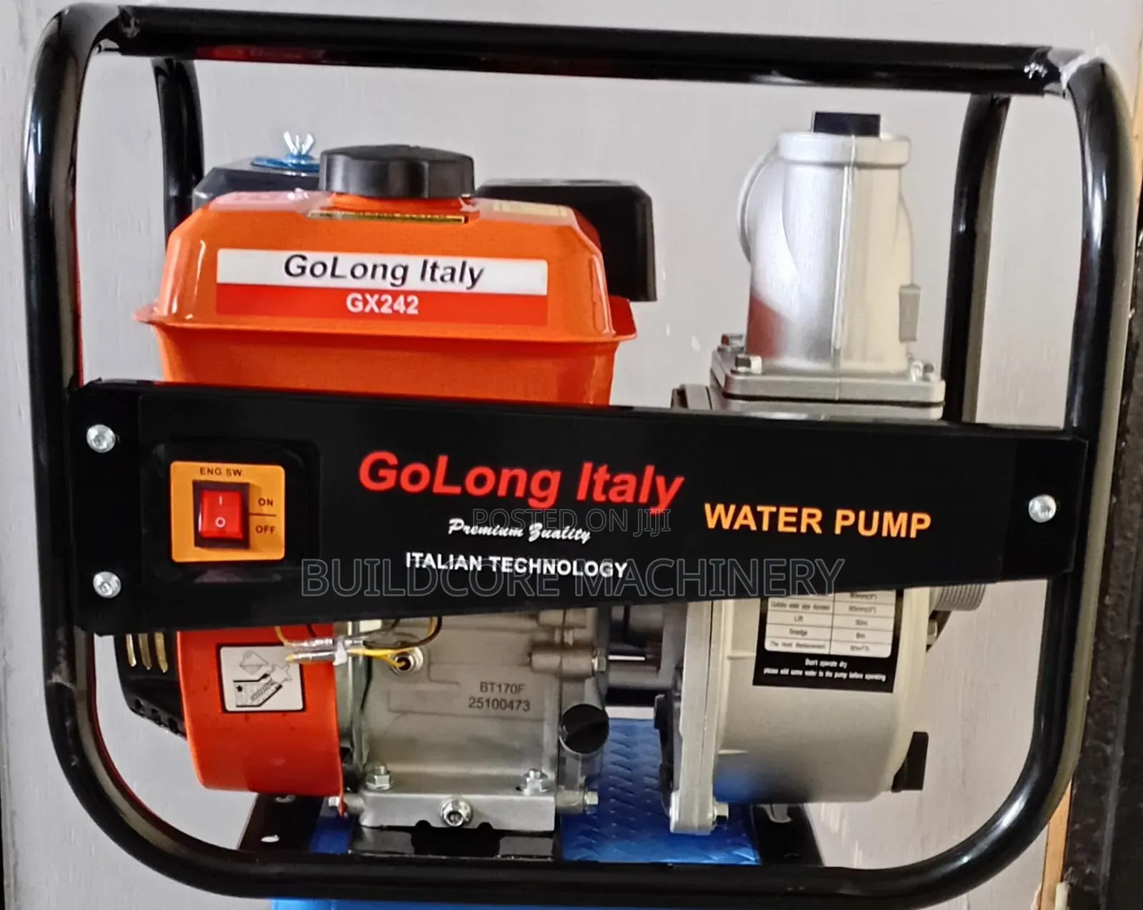 3inch GoLong Italy Gasoline-Powered Water Pump