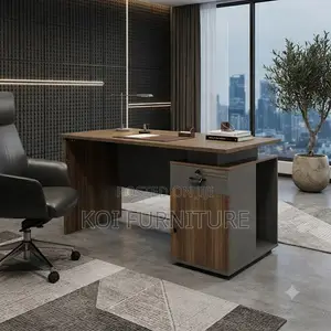Office Desk; 1.4 Meter Executive Office Desk With Power Manage Cable