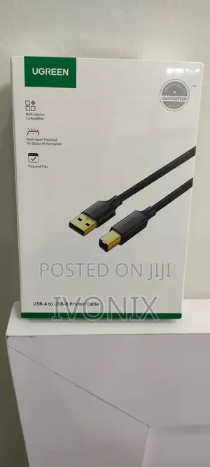UGREEN USB 2.0 AM to BM Print Cable 1.5m (Black)