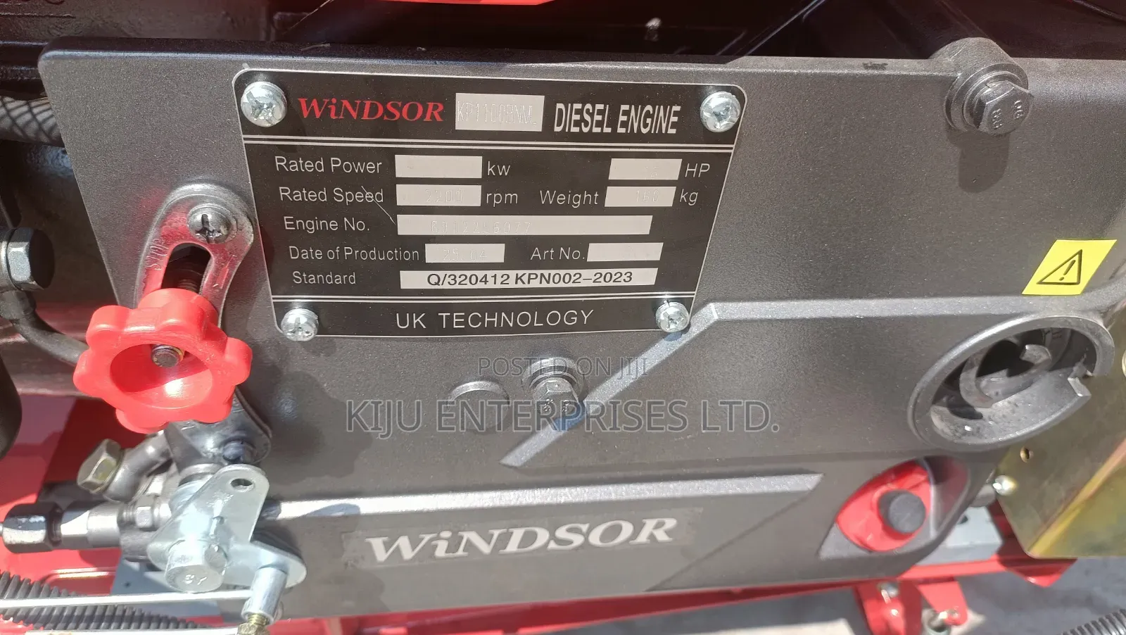 16hp Walking Tractor for Sale, Diesel Engine