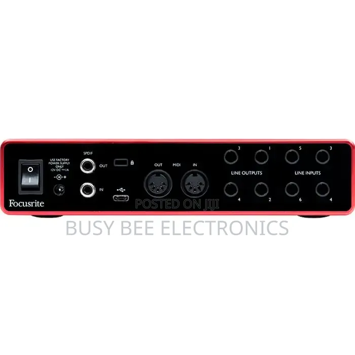 Focusrite Scarlett 8i6 8×6 USB Audio/Midi Interface