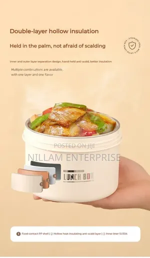 Round 550ml Bento Lunch Box,