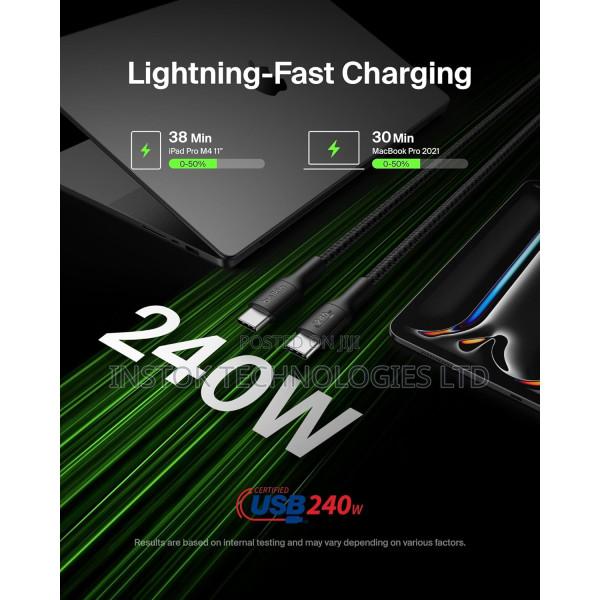 Belkin BoostCharge Pro USB-C to USB-C Braided Cable 240W 2M - thumbnail 2