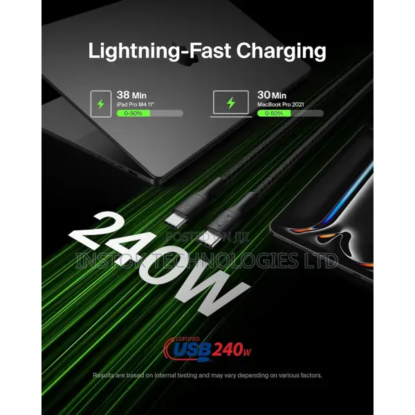 Belkin BoostCharge Pro USB-C to USB-C Braided Cable 240W 2M