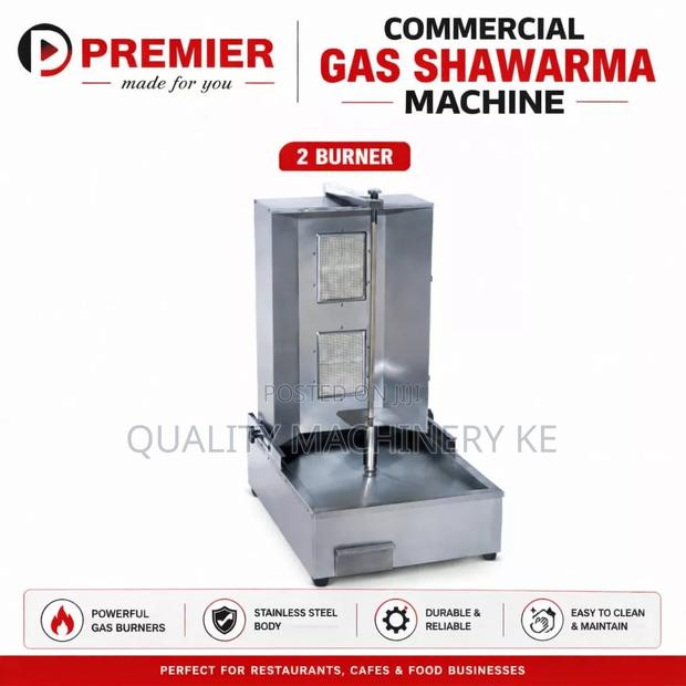 Commercial 2 Burner Gas Shawarma Machine