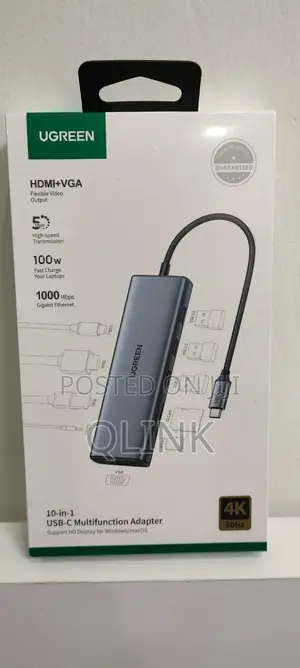 UGREEN 10-in-1 USB-C Hub, USB-C to 2 HDMi