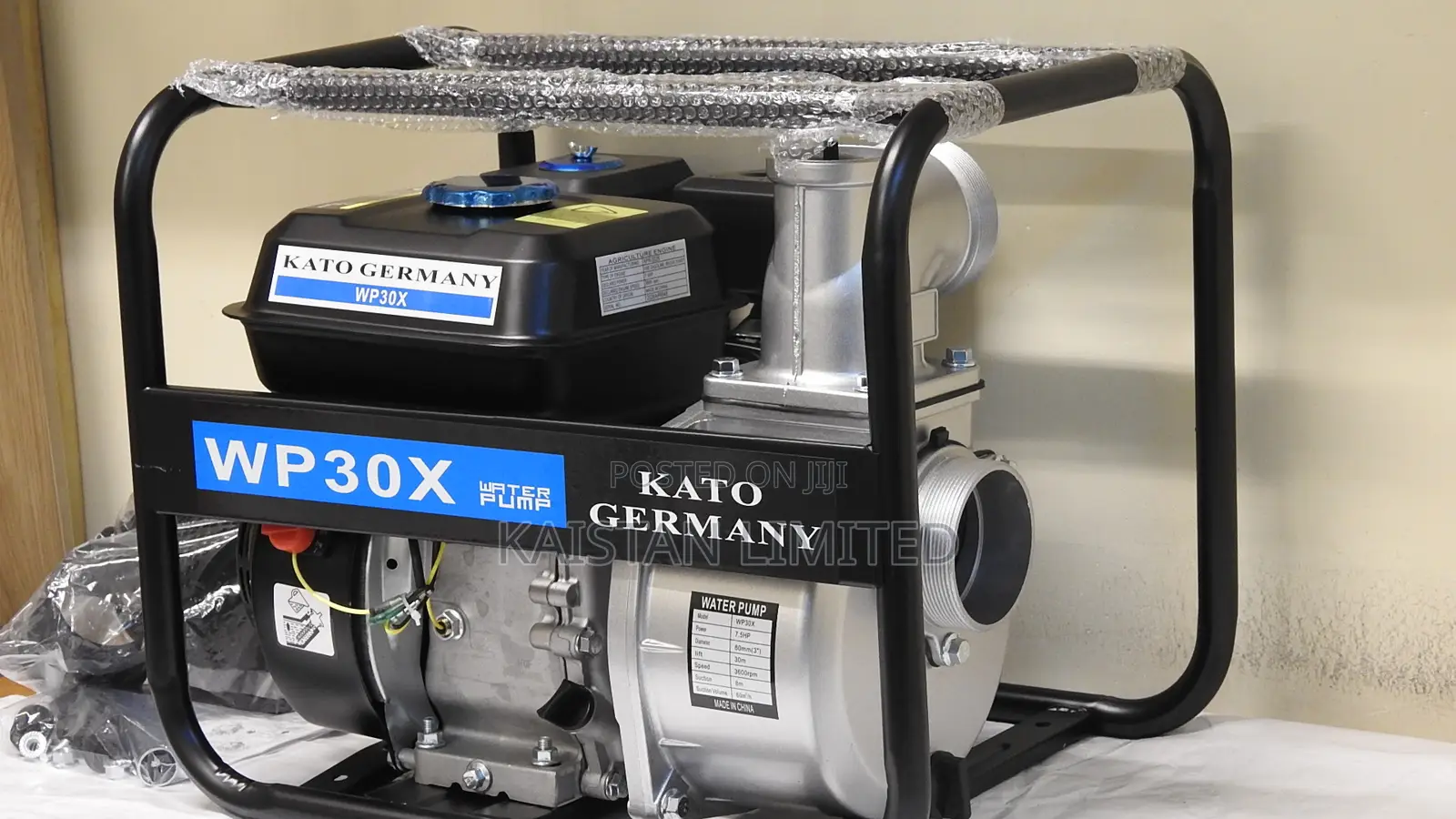 Kato Germany WP30X 3-Inch Gasoline Water Pump (7.5HP 179cc Engine