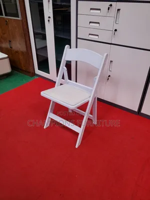 White Resin Folding Chair