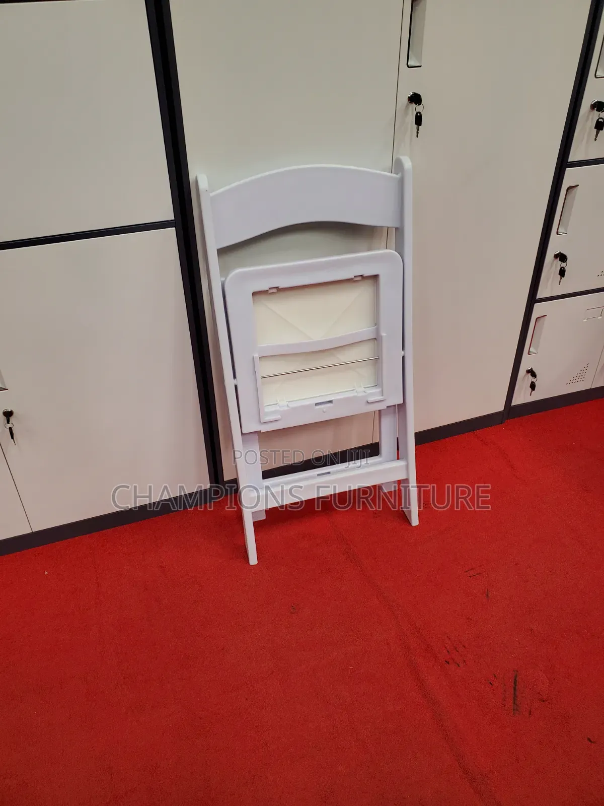 White Resin Folding Chair