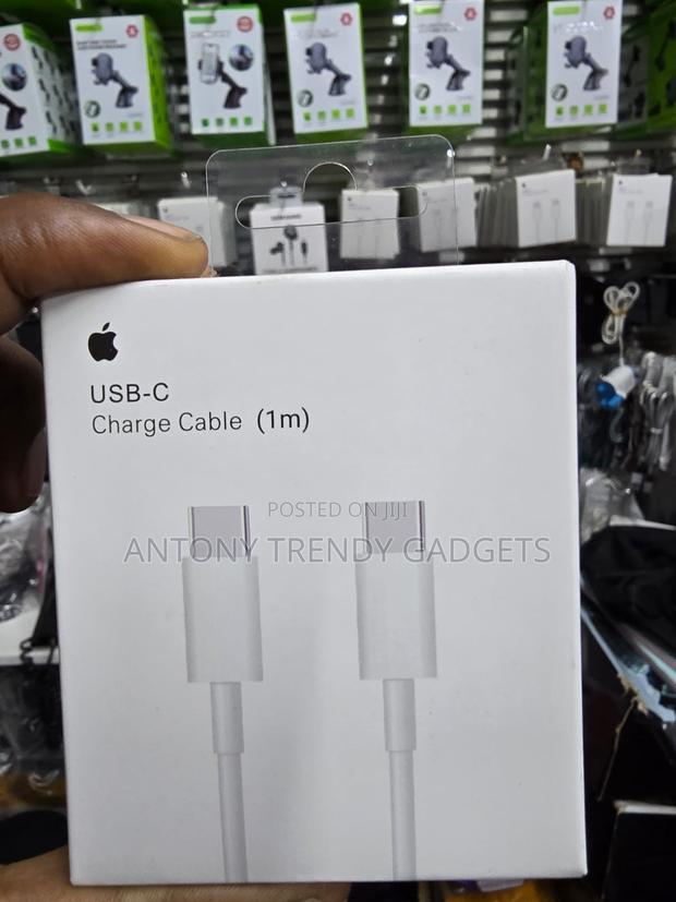 Apple USB-C Cable 1M for MacBook iPad Fast Charging - thumbnail 2