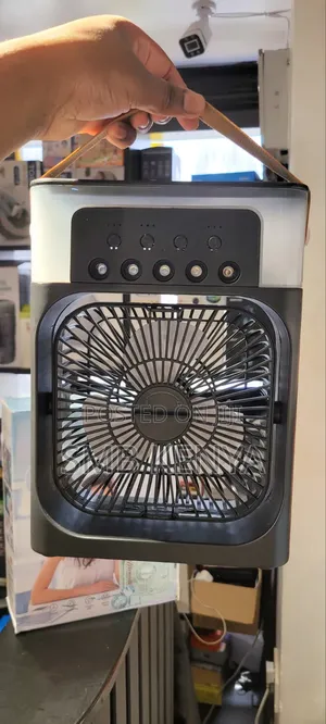 Portable Air Cooler Fan With Humidifier 3 Speed Settings-Black