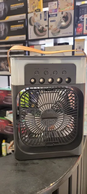 Portable Air Cooler Fan With Humidifier 3 Speed Settings-Black