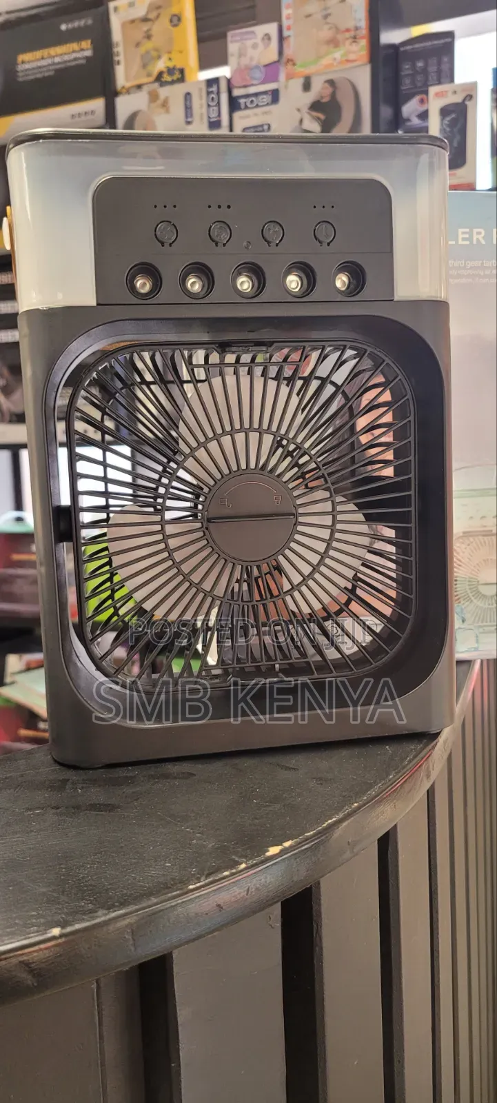 Portable Air Cooler Fan With Humidifier 3 Speed Settings-Black