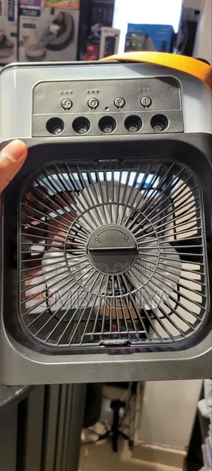 Portable Air Cooler Fan With Humidifier 3 Speed Settings-Black